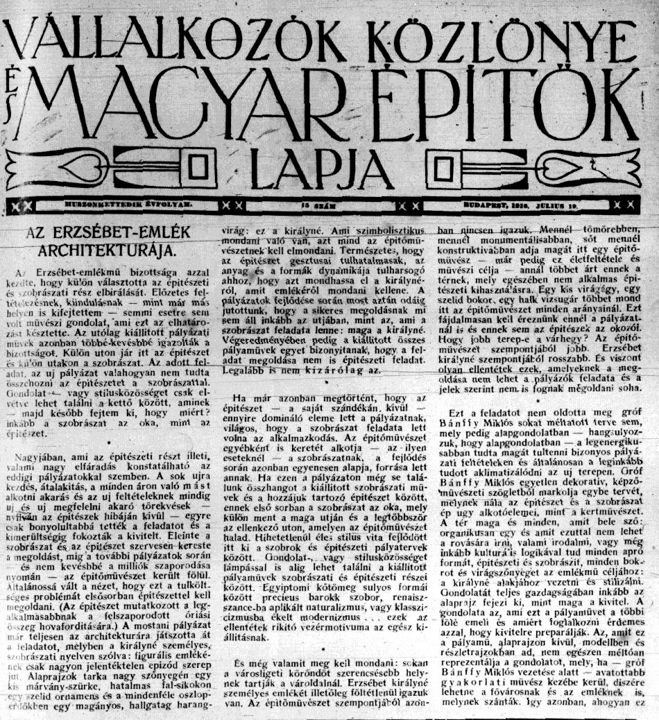 05_Vállalkozók Közlönye és Magyar Építők Lapja, 1916. VII. 19. 1. p. 