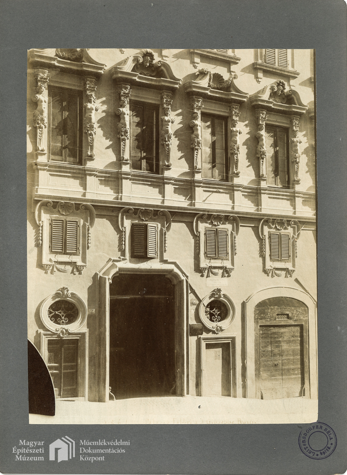 Palazzo Fabbri	Homlokzat részlete