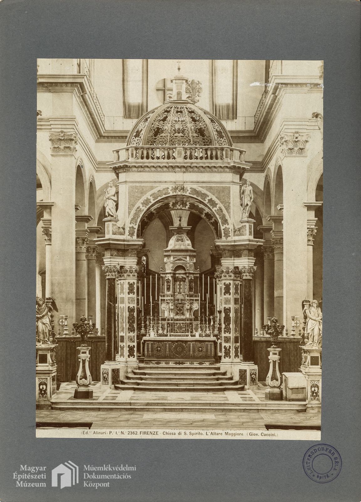 S. Spirito templom	Főoltár	Giovanni Caccini