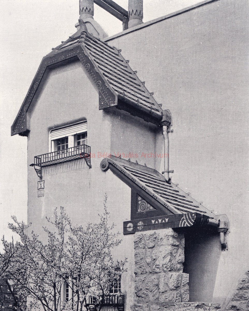 A Ház, 1908/3. 41. p. (Ugyanez megjelent: Anton Schroll: Budapest új épületei. II. Bécs, 1910 k. 20. t.)