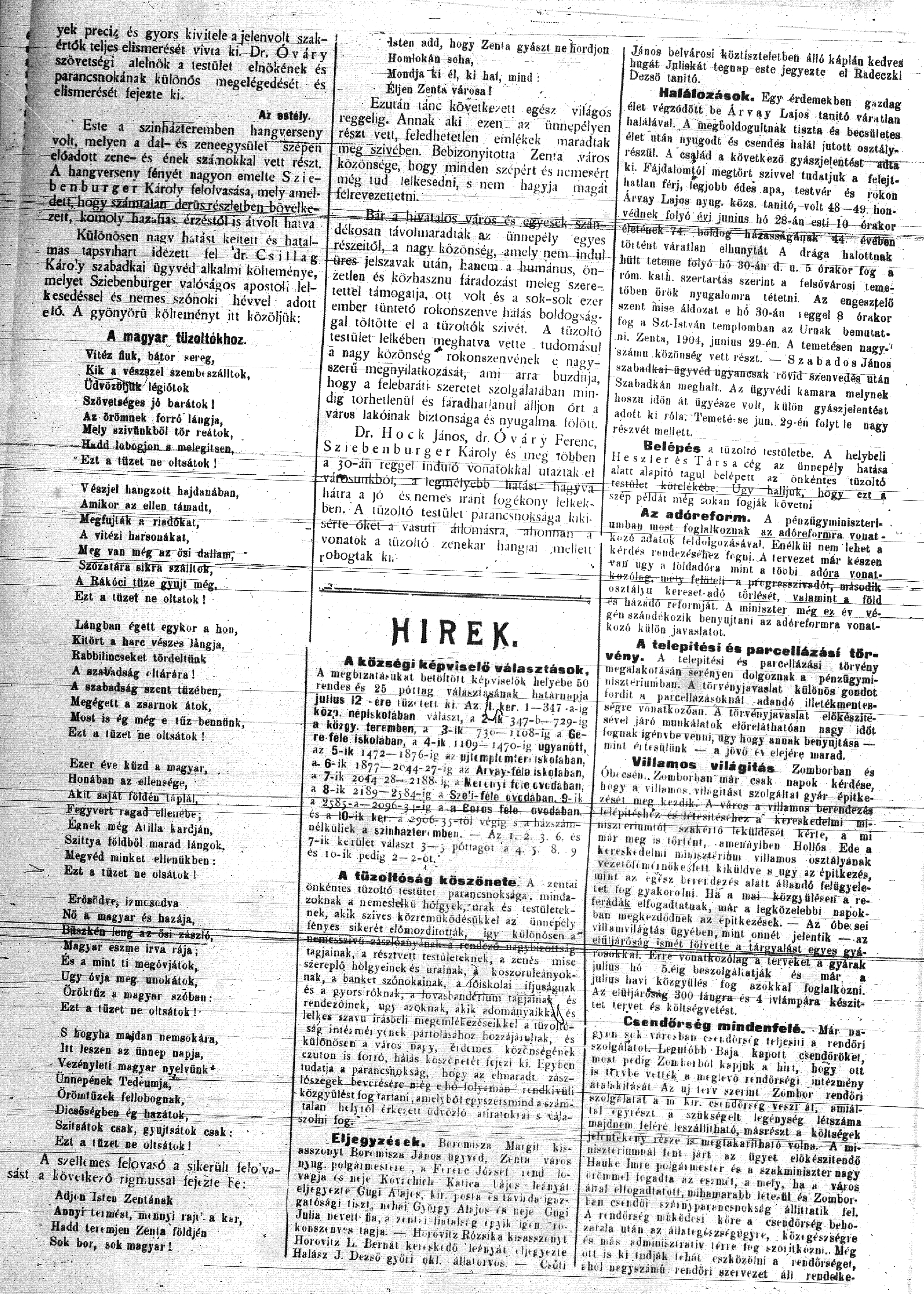 20_Közvélemény (Zenta), 1904. VII. 3. 4. p.