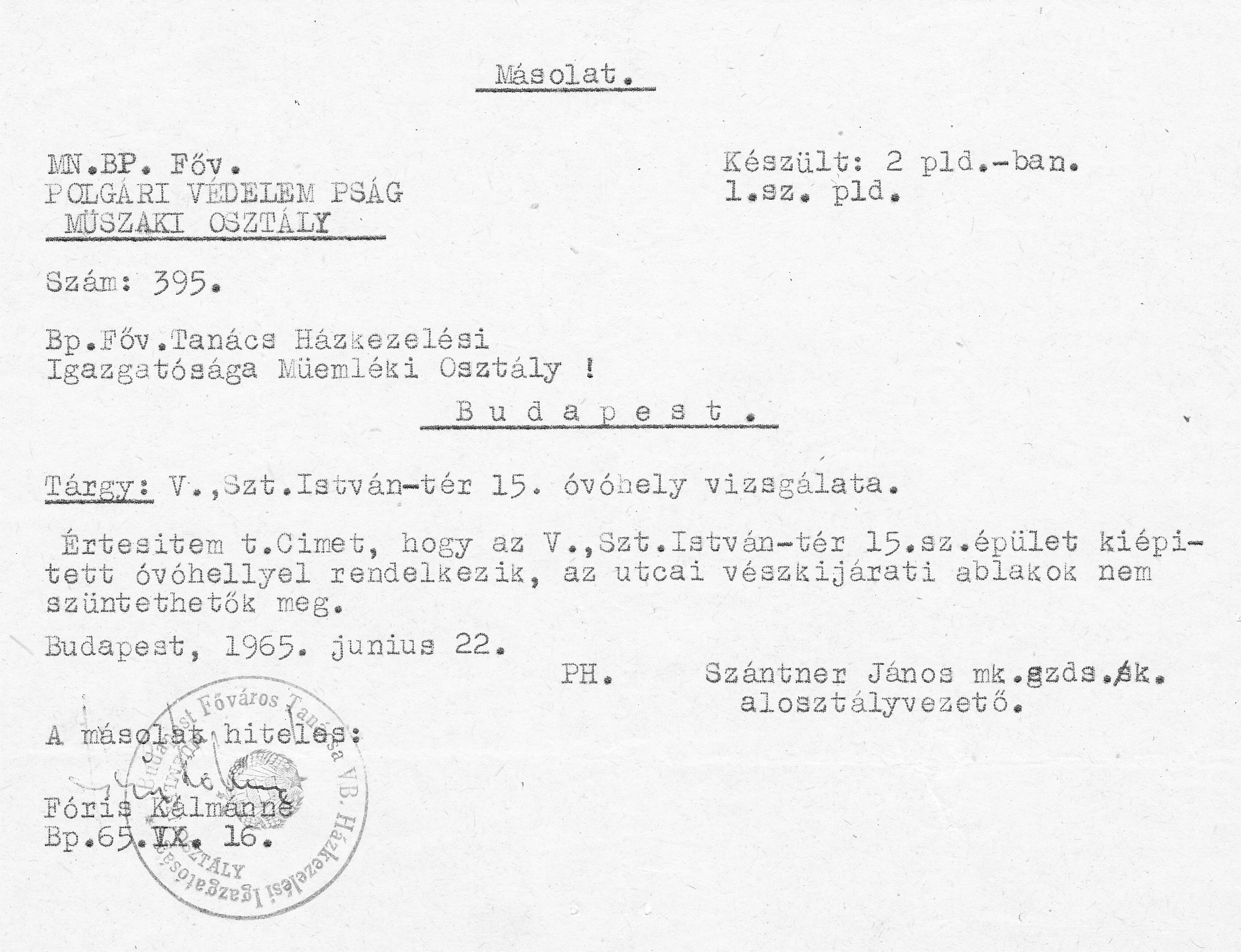 23_BFL_XV_17_e_306 A Budapesti Műemléki Felügyelőség iratai