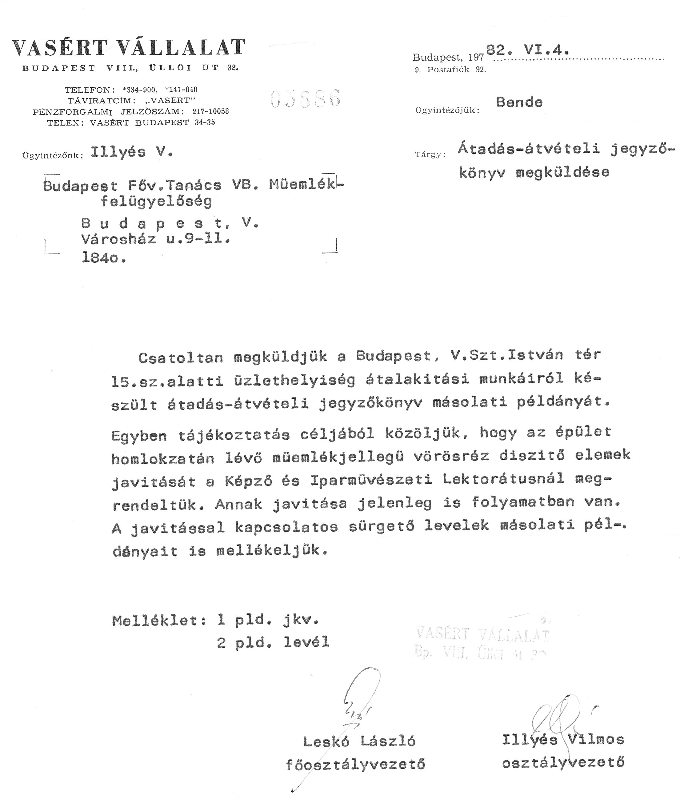 61_BFL_XV_17_e_306 A Budapesti Műemléki Felügyelőség iratai