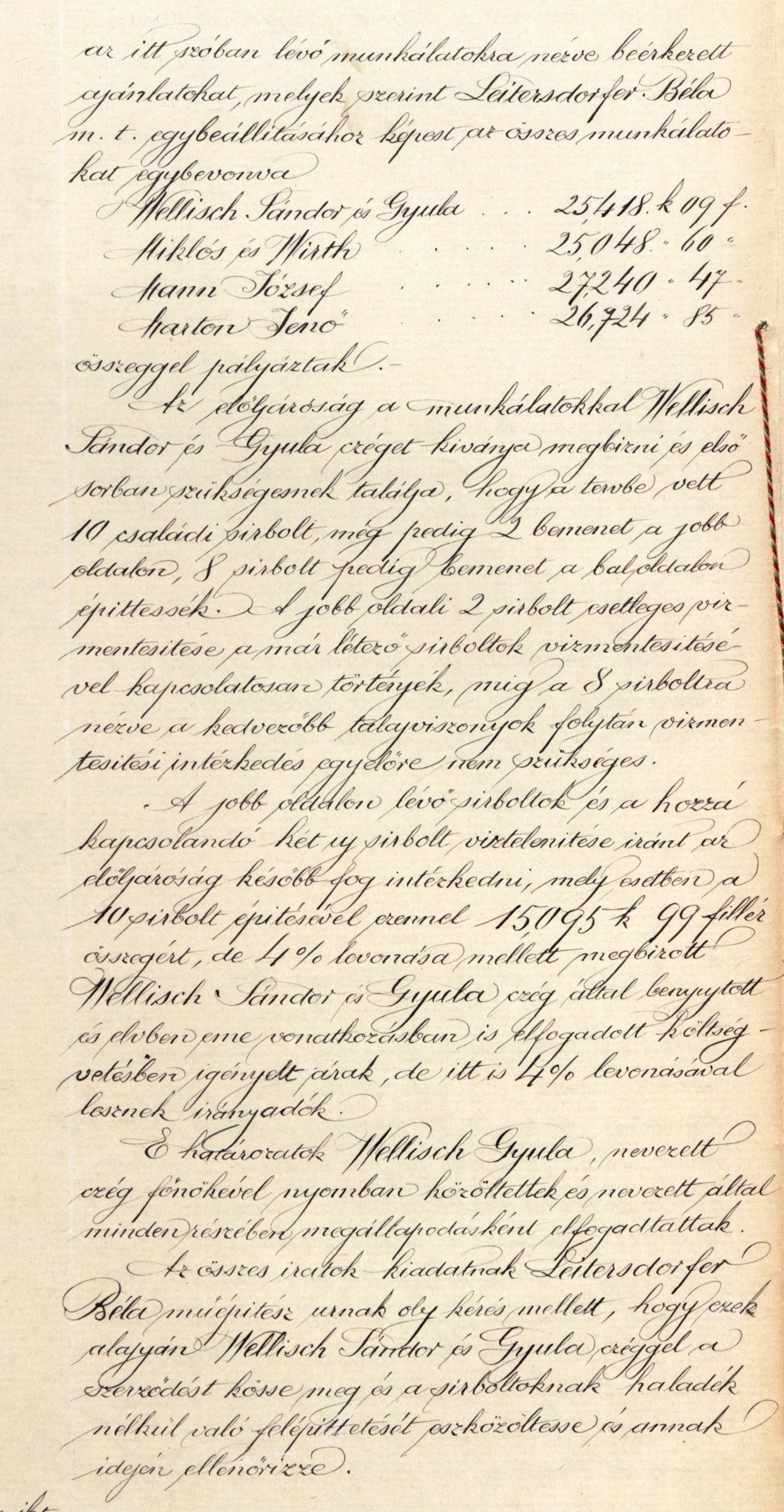 Magyar Zsidó Levéltár, A Pesti Chevra Kadisa elöljáróságának jegyzőkönyve, 1907.  VI. 18.