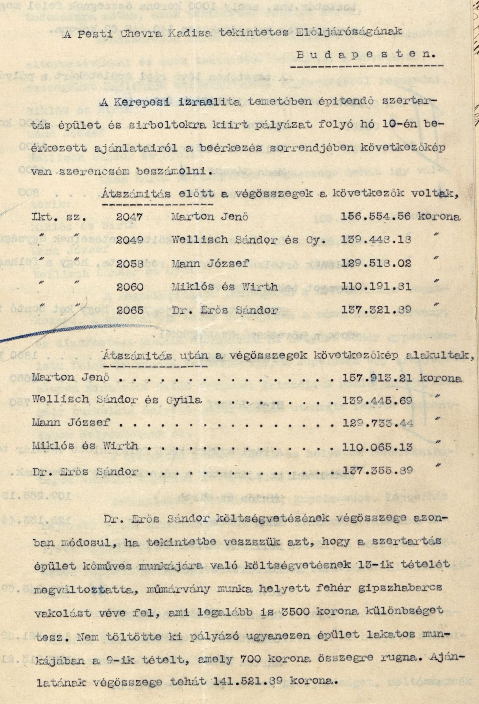 18_Magyar Zsidó Levéltár, a Pesti Chevra Kadisa elöljáróságának 1907. évi ülésjegyzőkönyvei