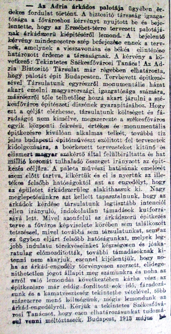 Pesti Hírlap, 1913. V. 3. 4. p.