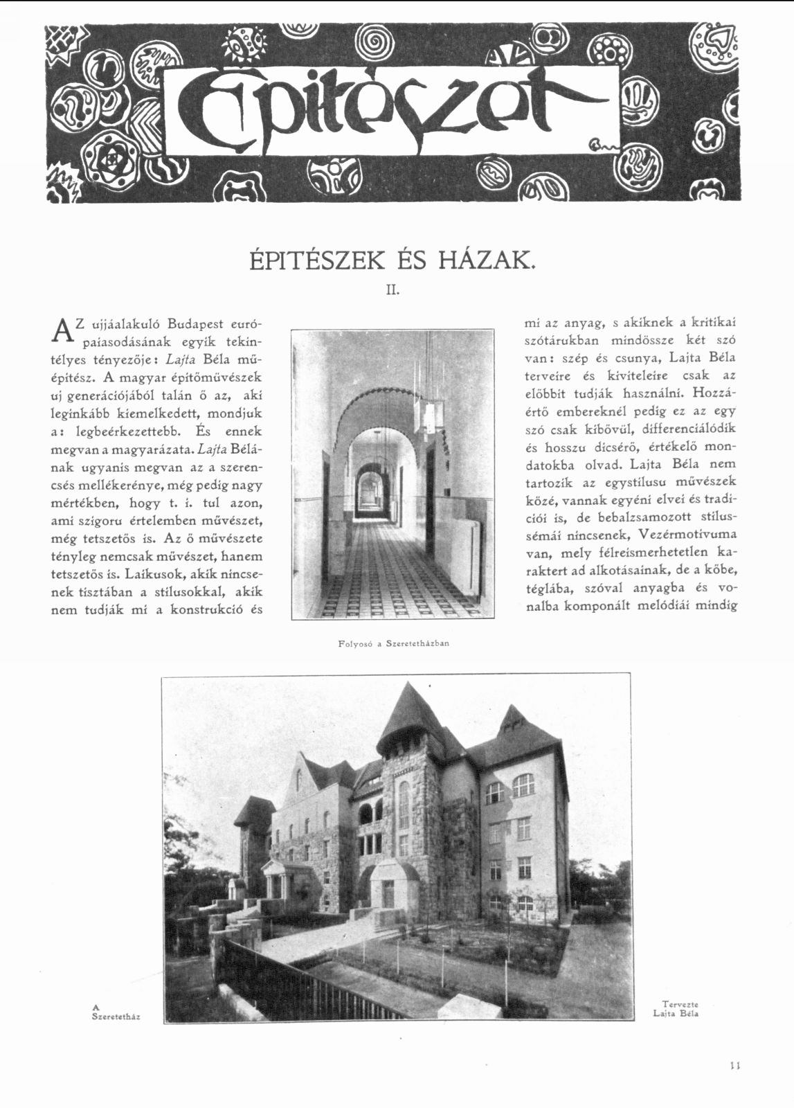 07_A Lakás, 1912/3. 11. p. 